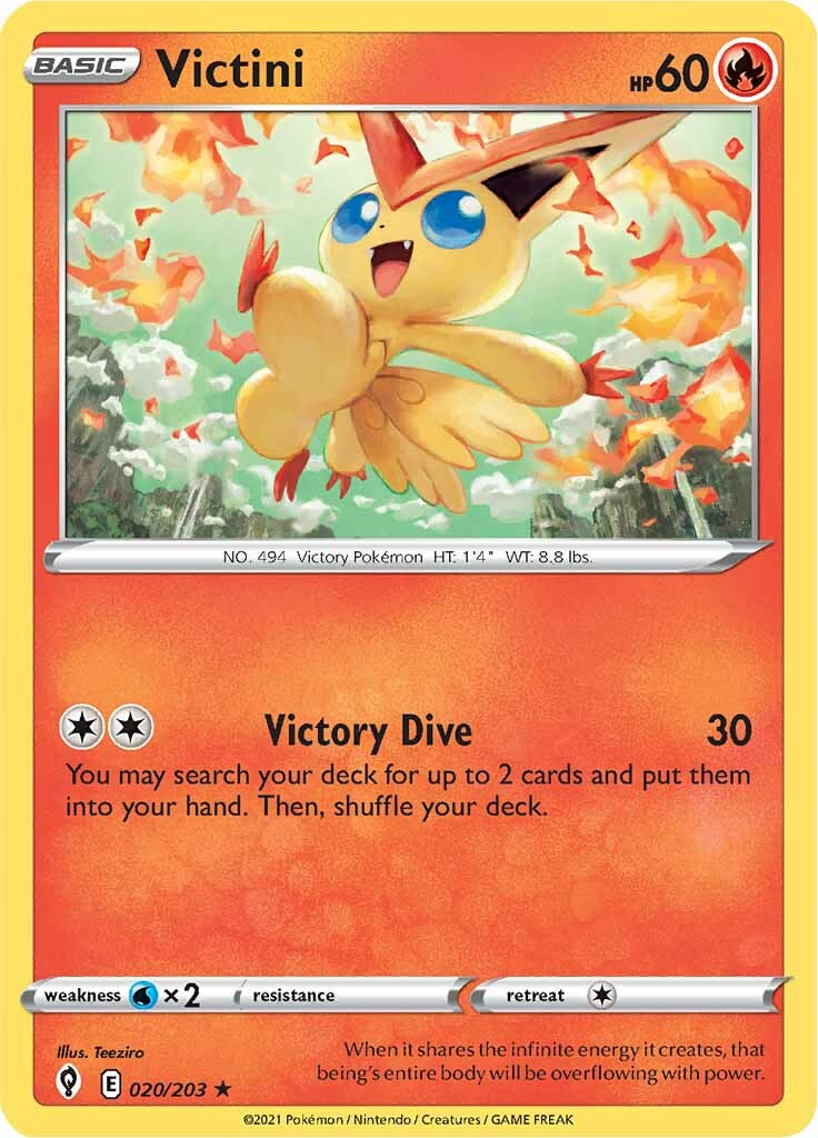 Victini (020/203) [Sword & Shield: Evolving Skies] | Tabernacle Games