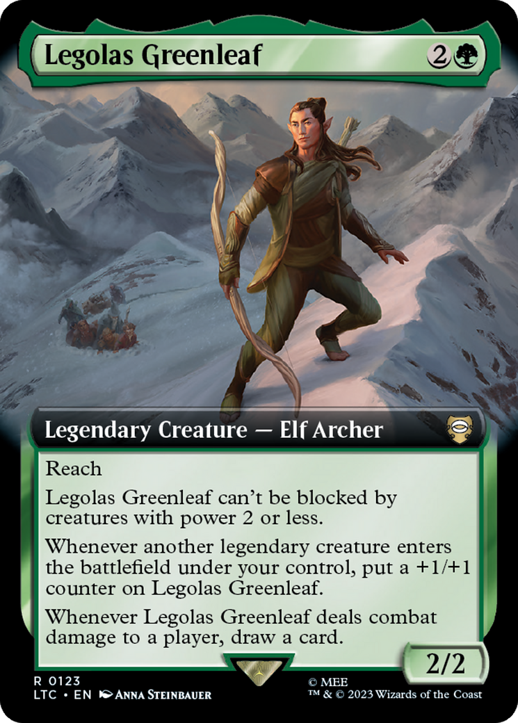 Legolas Greenleaf (Extended Art) [The Lord of the Rings: Tales of Middle-Earth Commander] | Tabernacle Games