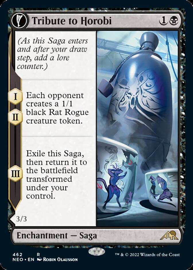 Tribute to Horobi // Echo of Death's Wail (Extended Art) [Kamigawa: Neon Dynasty] | Tabernacle Games