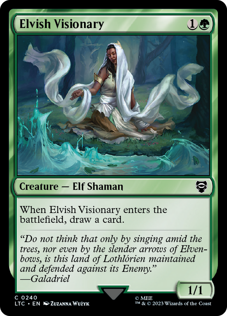 Elvish Visionary [The Lord of the Rings: Tales of Middle-Earth Commander] | Tabernacle Games