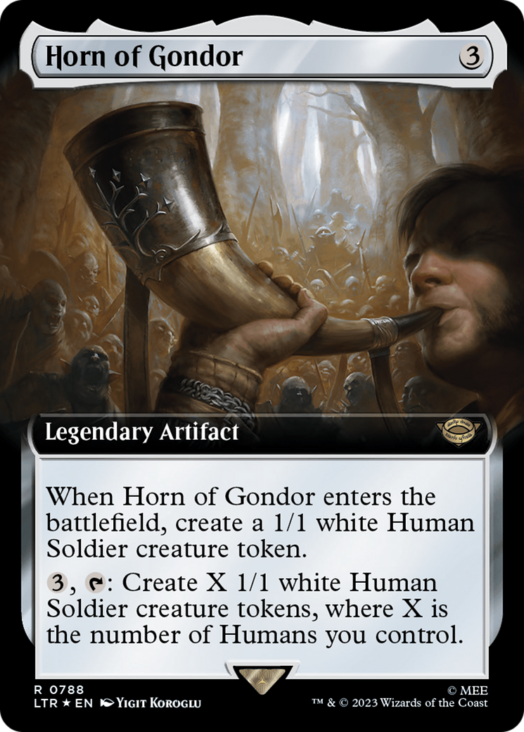 Horn of Gondor (Extended Art) (Surge Foil) [The Lord of the Rings: Tales of Middle-Earth] | Tabernacle Games