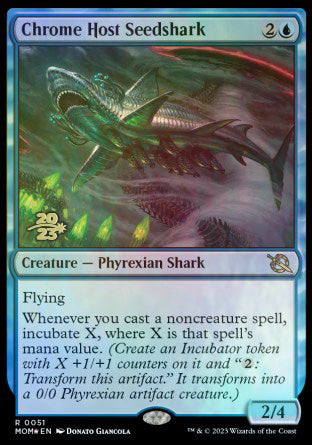 Chrome Host Seedshark [March of the Machine Prerelease Promos] | Tabernacle Games