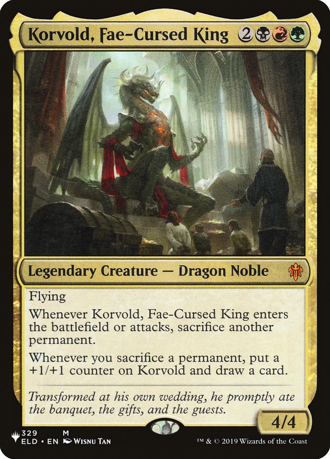 Korvold, Fae-Cursed King [The List] | Tabernacle Games