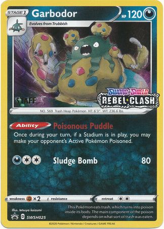 Garbodor (SWSH025) (Staff Prerelease Promo) [Sword & Shield: Black Star Promos] | Tabernacle Games