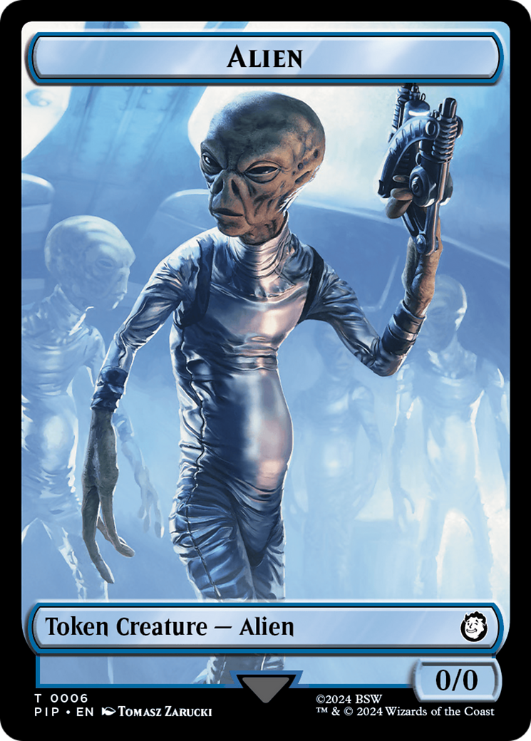 Alien // Clue Double-Sided Token [Fallout Tokens] | Tabernacle Games