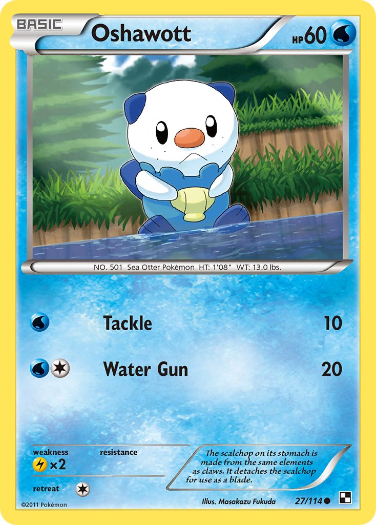 Oshawott (27/114) [Alternate Art Promos] | Tabernacle Games