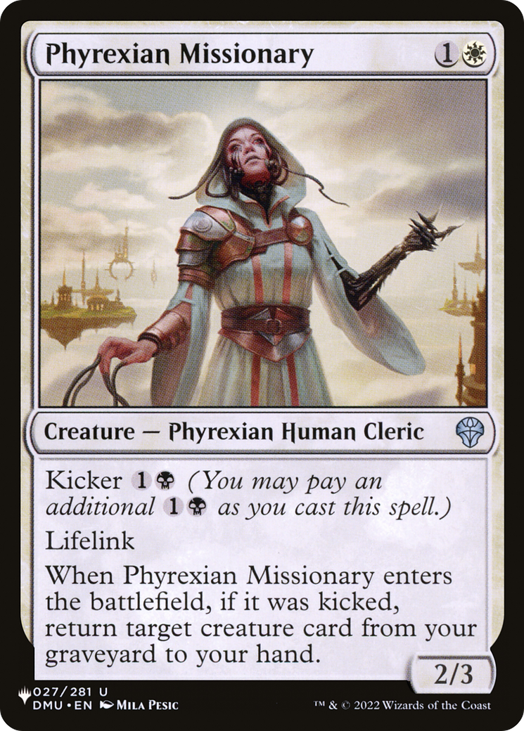 Phyrexian Missionary [The List] | Tabernacle Games