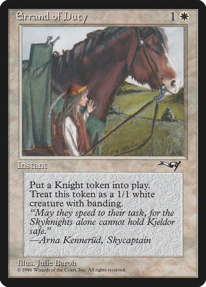 Errand of Duty (Horse) [Alliances] | Tabernacle Games