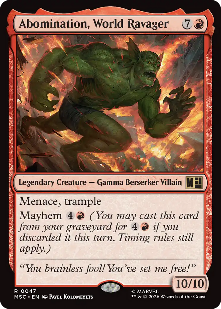 Abomination, World Ravager [Marvel Super Heroes Commander] | Tabernacle Games