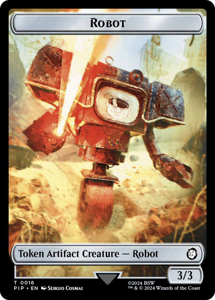 Treasure (0019) // Robot Double-Sided Token [Fallout Tokens] | Tabernacle Games