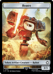 Radiation // Robot Double-Sided Token [Fallout Tokens] | Tabernacle Games