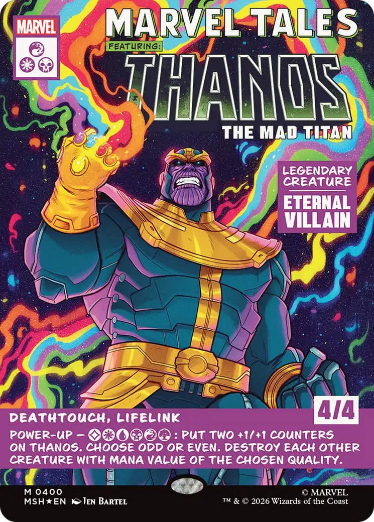 Thanos, The Mad Titan (Borderless) (0400) [Marvel Super Heroes] | Tabernacle Games