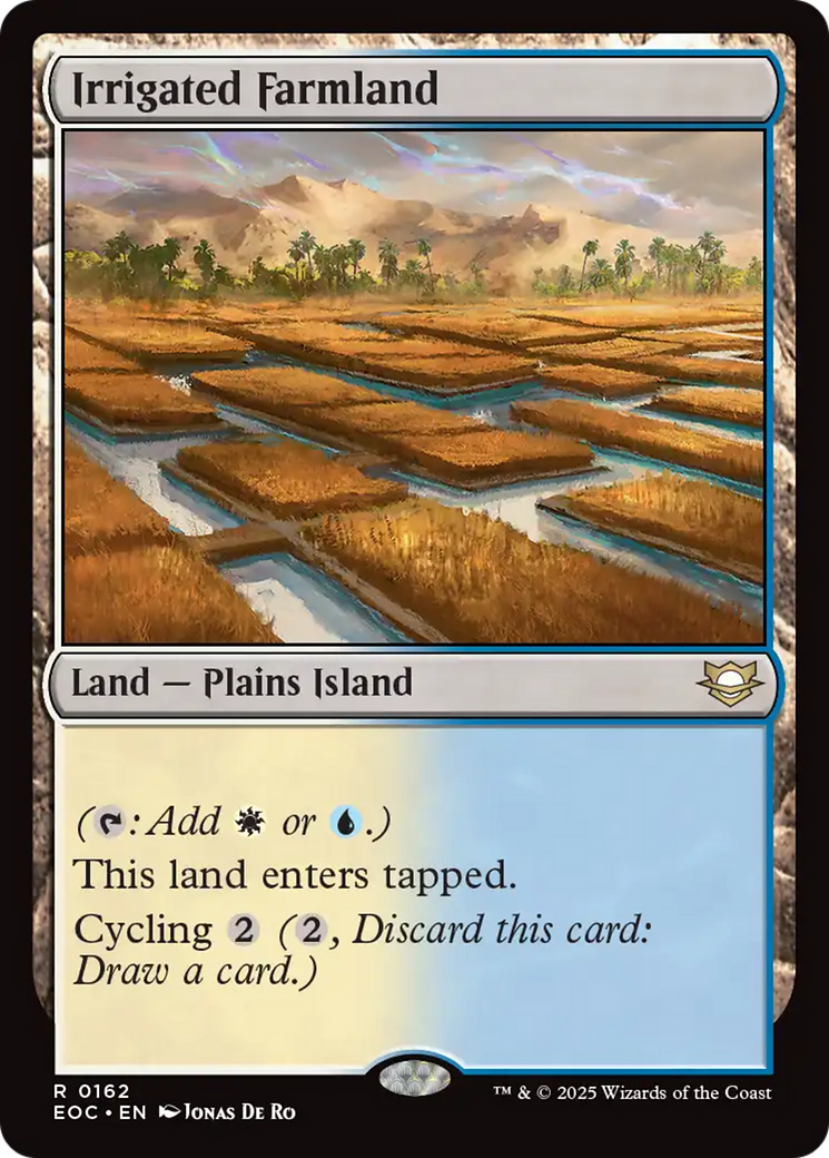 Irrigated Farmland [Edge of Eternities Commander] | Tabernacle Games