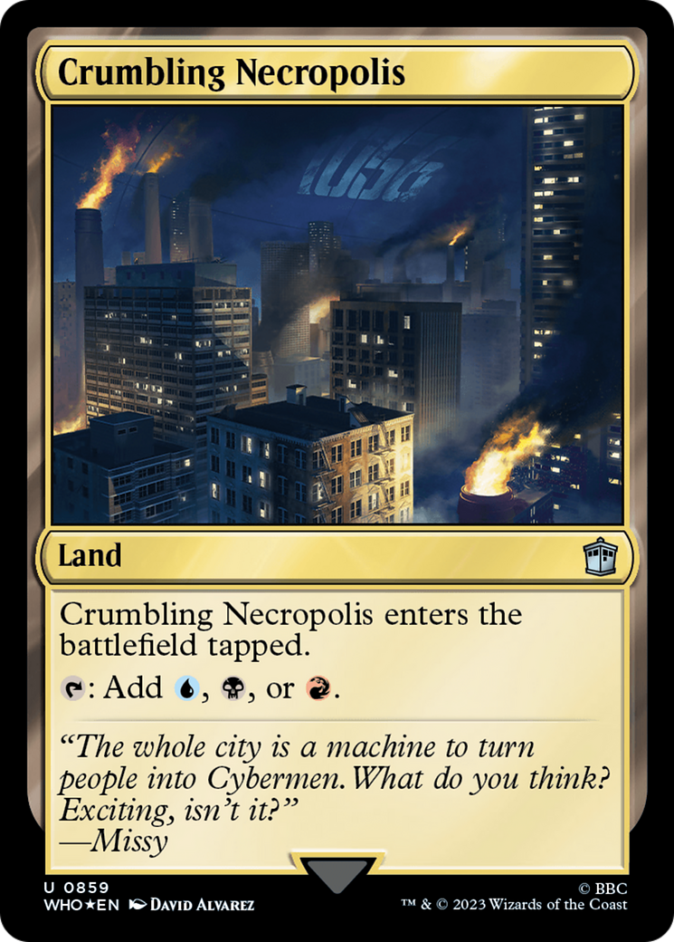 Crumbling Necropolis (Surge Foil) [Doctor Who] | Tabernacle Games