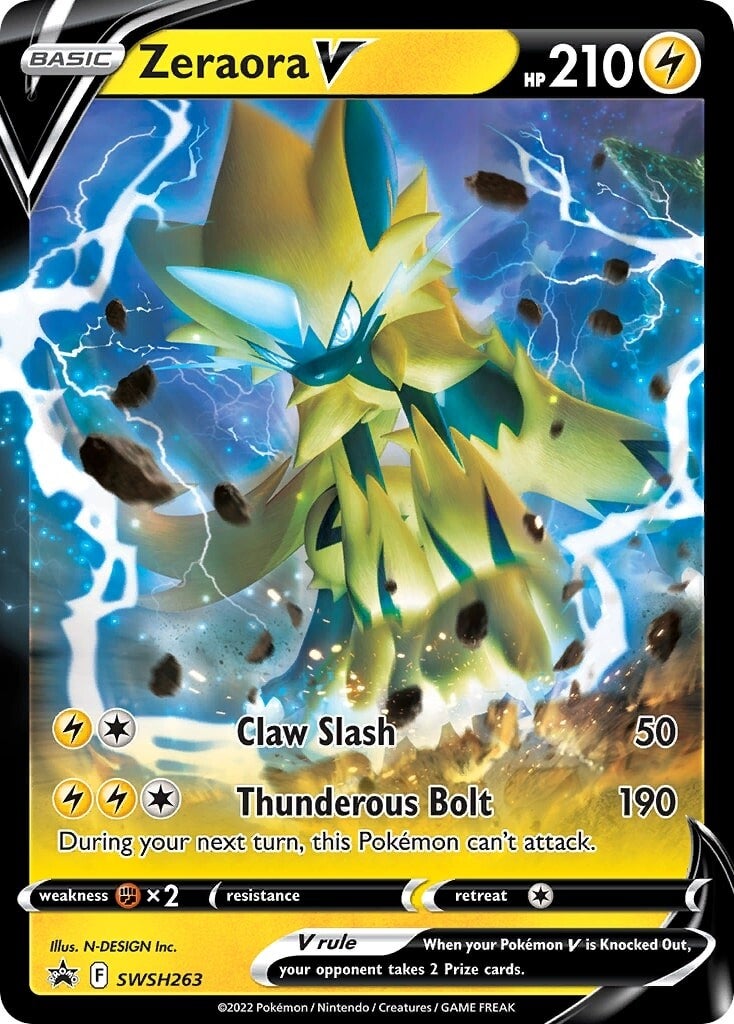 Zeraora V (SWSH263) [Sword & Shield: Black Star Promos] | Tabernacle Games