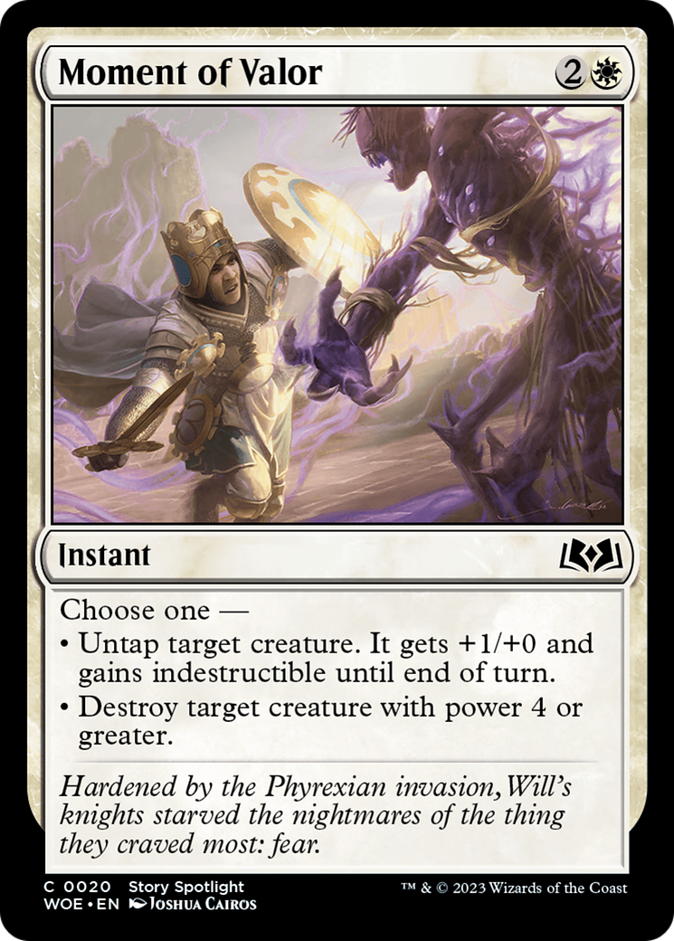 Moment of Valor [Wilds of Eldraine] | Tabernacle Games