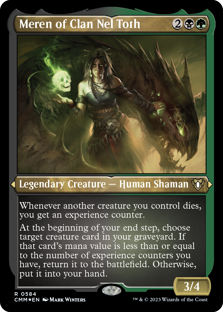 Meren of Clan Nel Toth (Foil Etched) [Commander Masters] | Tabernacle Games