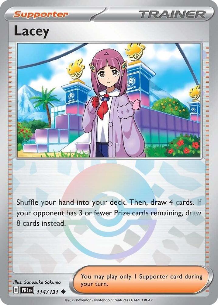 Lacey (114/131) (Poke Ball Pattern) [Scarlet & Violet: Prismatic Evolutions] | Tabernacle Games