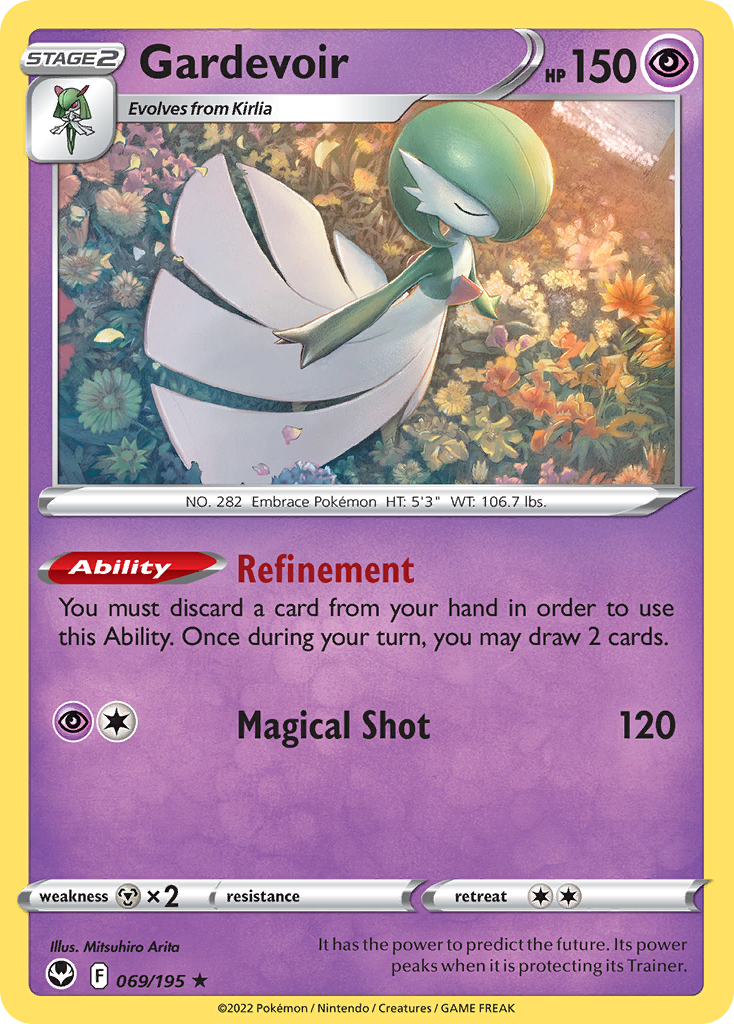 Gardevoir (069/195) (Theme Deck Exclusive) [Sword & Shield: Silver Tempest] | Tabernacle Games