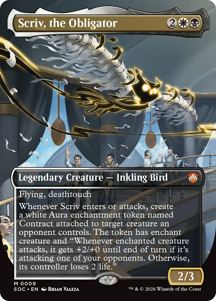 Scriv, the Obligator (Borderless) [Secrets of Strixhaven Commander] | Tabernacle Games