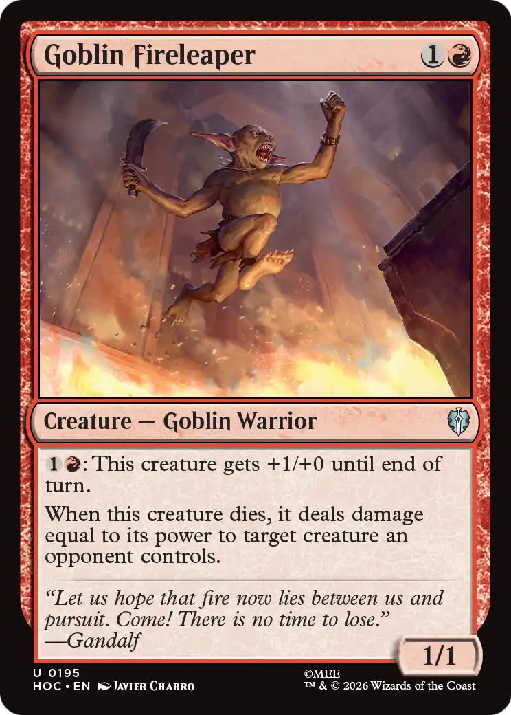 Goblin Fireleaper [The Hobbit: Eternal-Legal] | Tabernacle Games