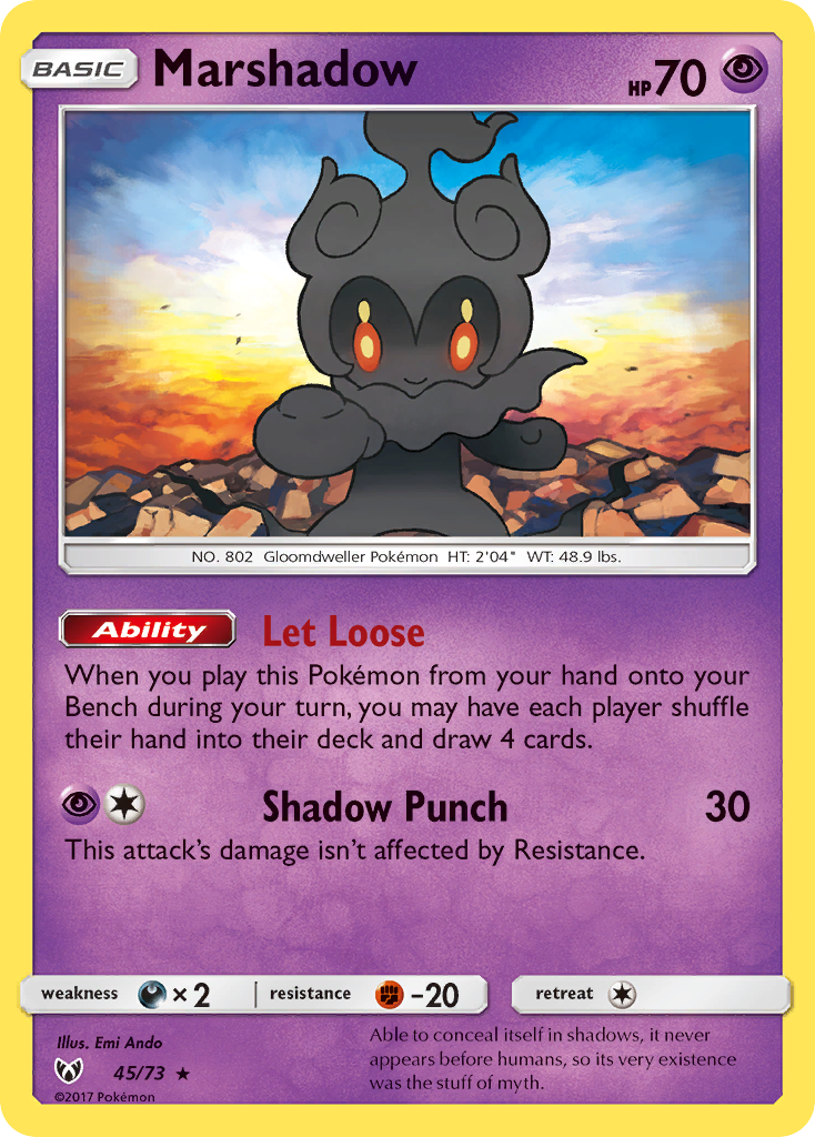 Marshadow (45/73) [Sun & Moon: Shining Legends] | Tabernacle Games