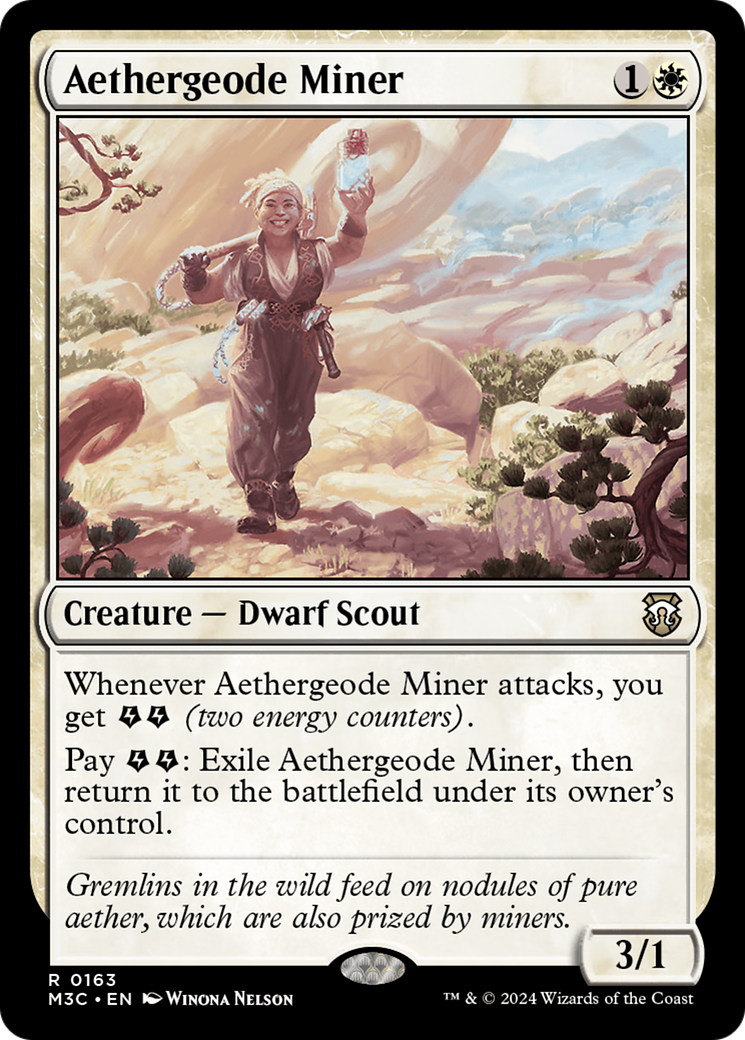 Aethergeode Miner [Modern Horizons 3 Commander] | Tabernacle Games