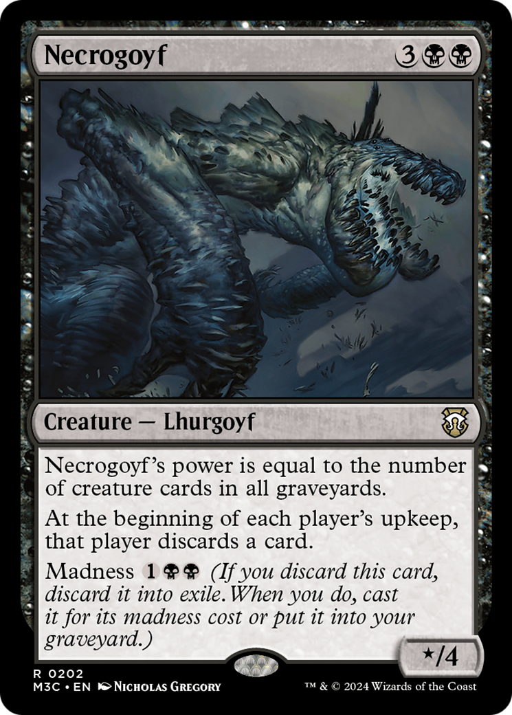 Necrogoyf (Ripple Foil) [Modern Horizons 3 Commander] | Tabernacle Games