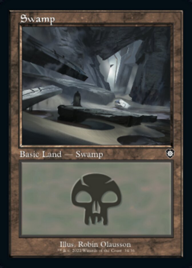 Swamp (034) (Retro) [The Brothers' War Commander] | Tabernacle Games