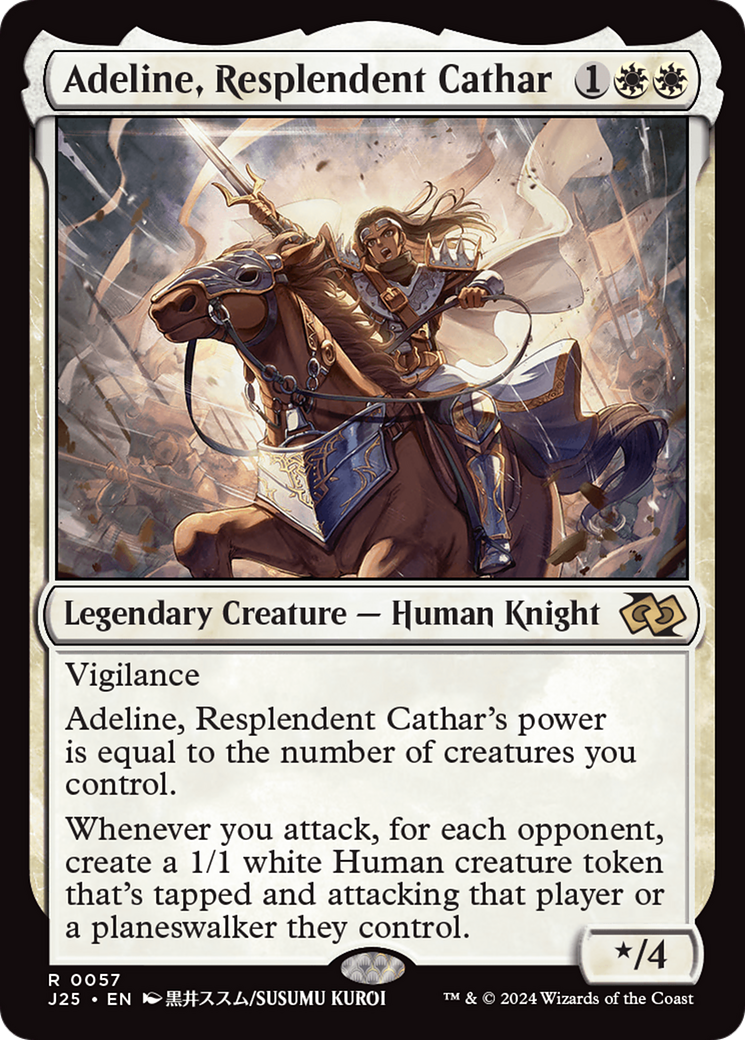 Adeline, Resplendent Cathar (Anime) [Foundations Jumpstart] | Tabernacle Games