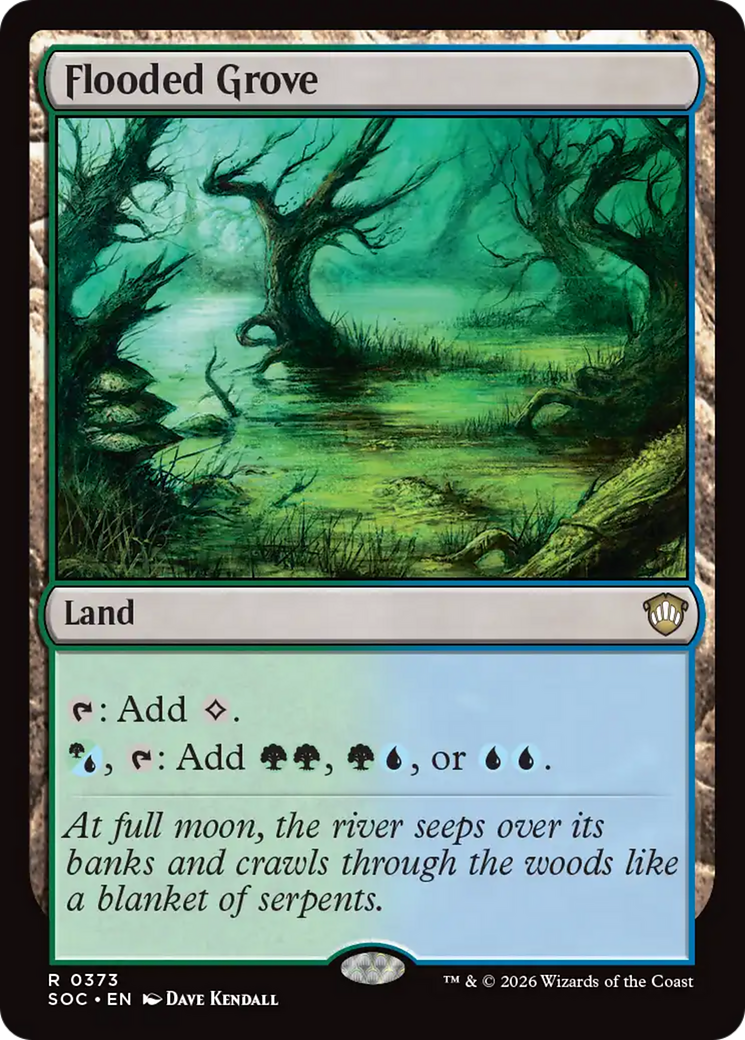 Flooded Grove [Secrets of Strixhaven Commander] | Tabernacle Games