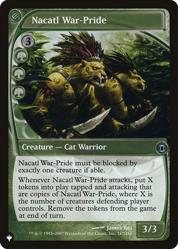 Nacatl War-Pride [The List] | Tabernacle Games