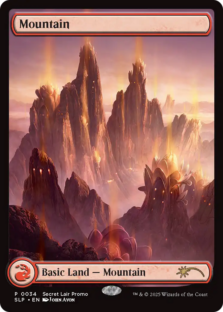 Mountain (0034) [Secret Lair Showdown] | Tabernacle Games