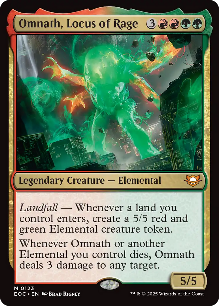 Omnath, Locus of Rage [Edge of Eternities Commander] | Tabernacle Games
