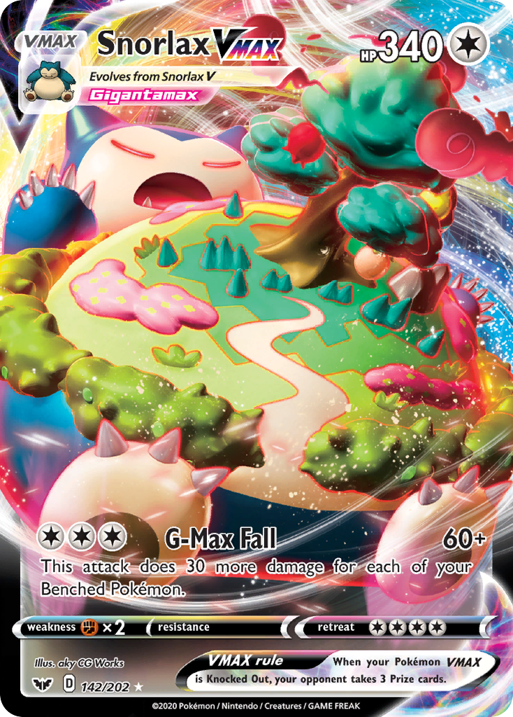 Snorlax VMAX (142/202) [Sword & Shield: Base Set] | Tabernacle Games