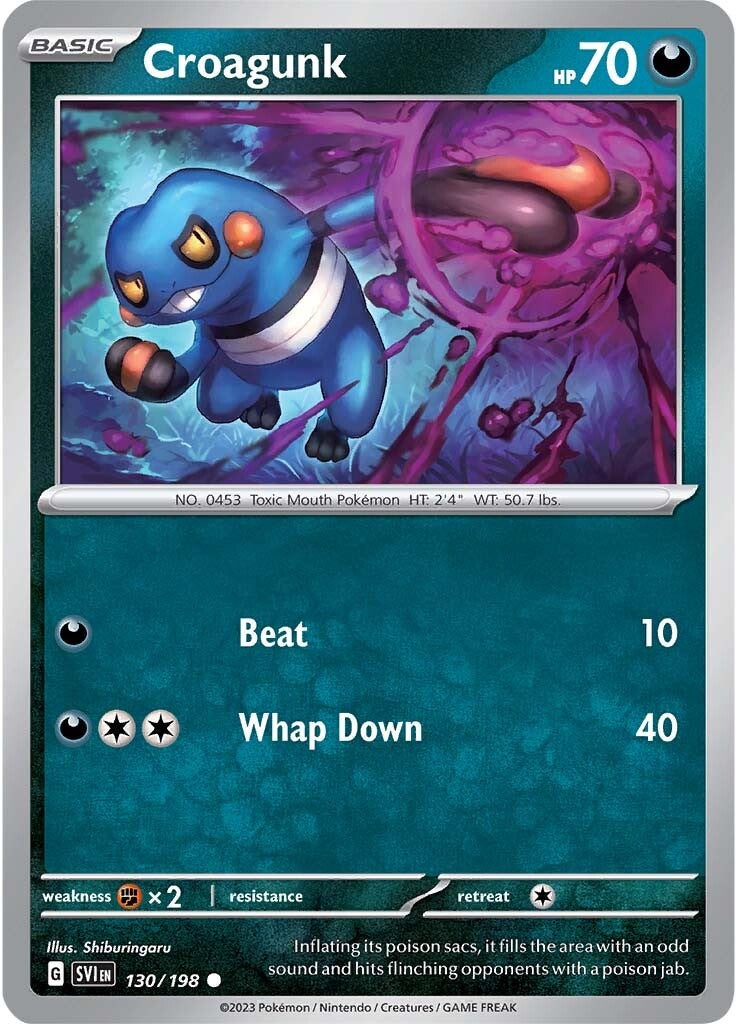 Croagunk (130/198) [Scarlet & Violet: Base Set] | Tabernacle Games