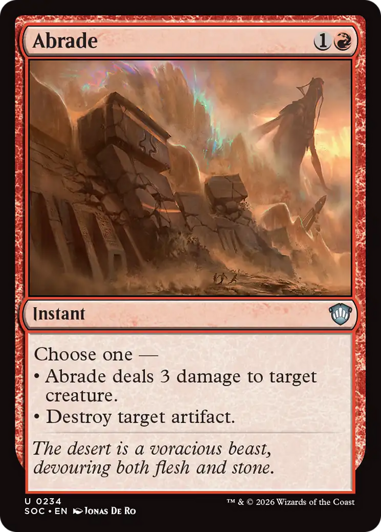 Abrade [Secrets of Strixhaven Commander] | Tabernacle Games