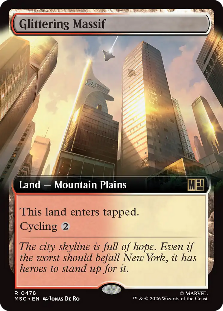 Glittering Massif (Extended Art) [Marvel Super Heroes Commander] | Tabernacle Games