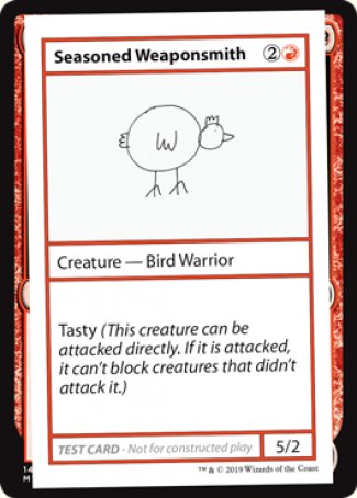 Seasoned Weaponsmith (2021 Edition) [Mystery Booster Playtest Cards] | Tabernacle Games