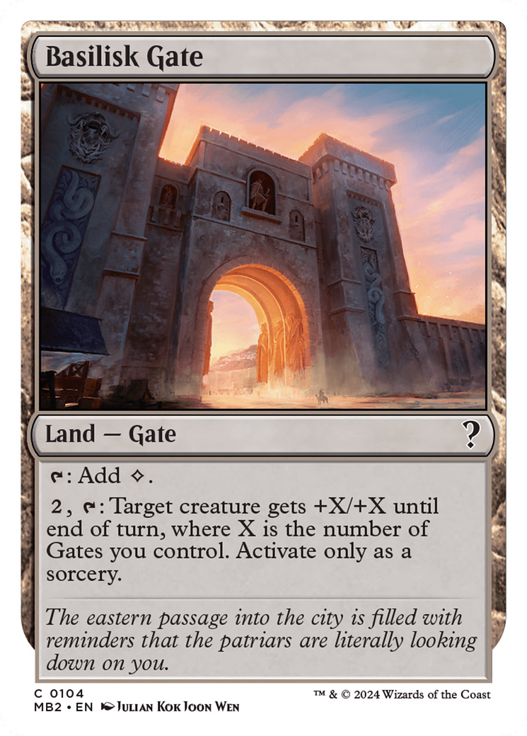 Basilisk Gate (White Border) [Mystery Booster 2] | Tabernacle Games