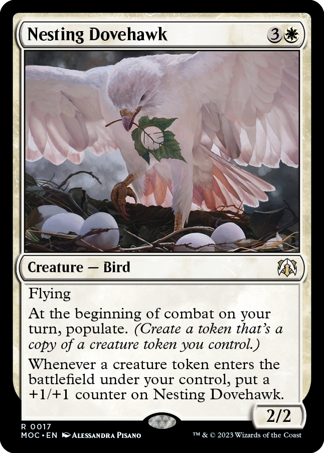 Nesting Dovehawk [March of the Machine Commander] | Tabernacle Games