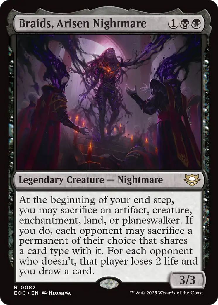 Braids, Arisen Nightmare [Edge of Eternities Commander] | Tabernacle Games