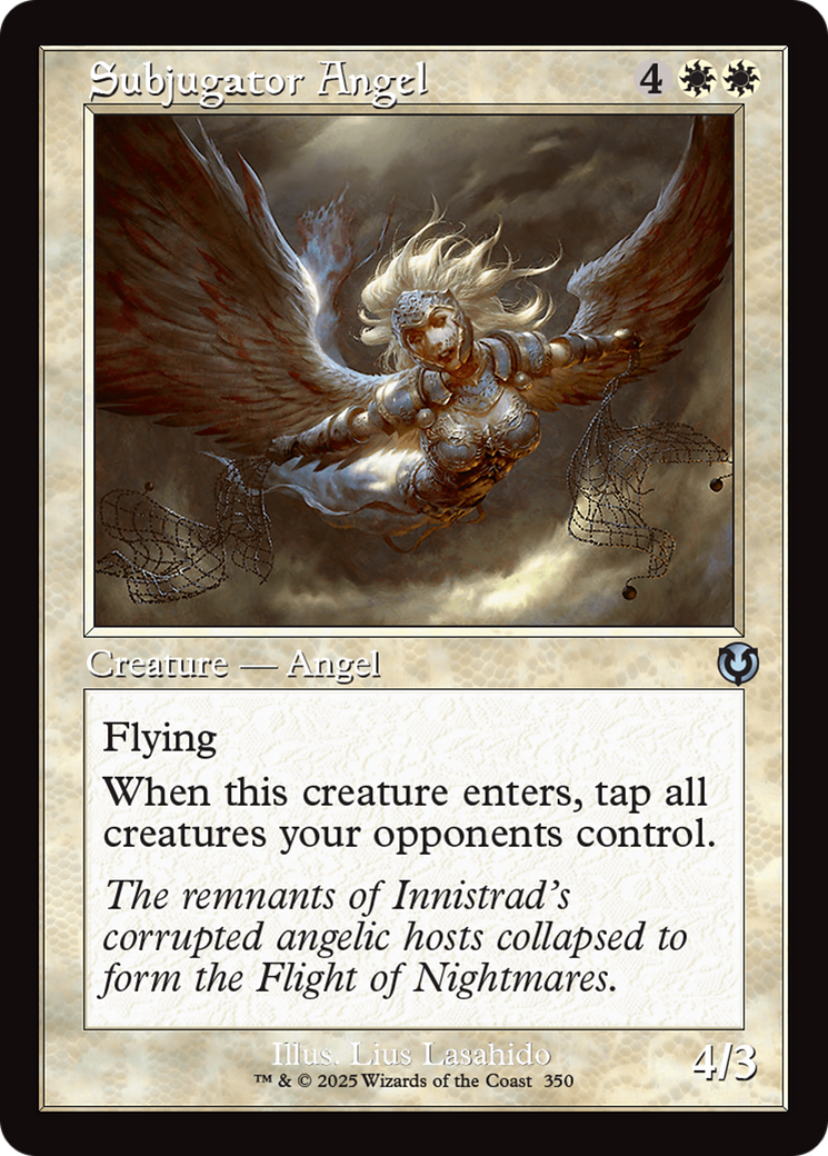 Subjugator Angel (Retro Frame) [Innistrad Remastered] | Tabernacle Games