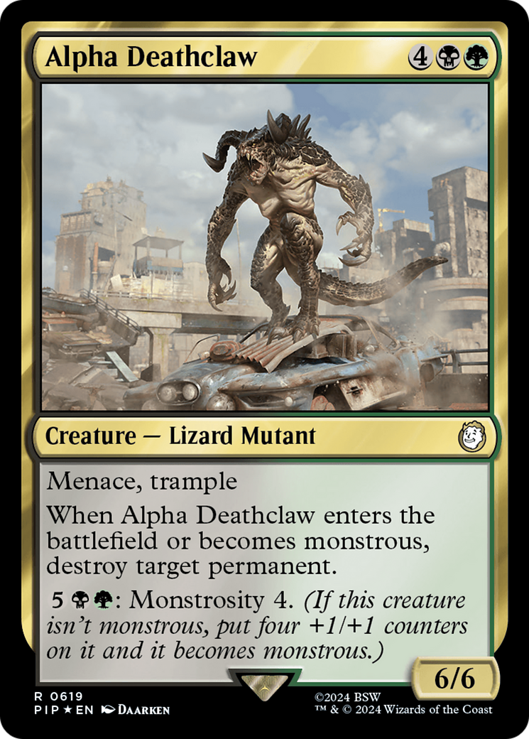 Alpha Deathclaw (Surge Foil) [Fallout] | Tabernacle Games