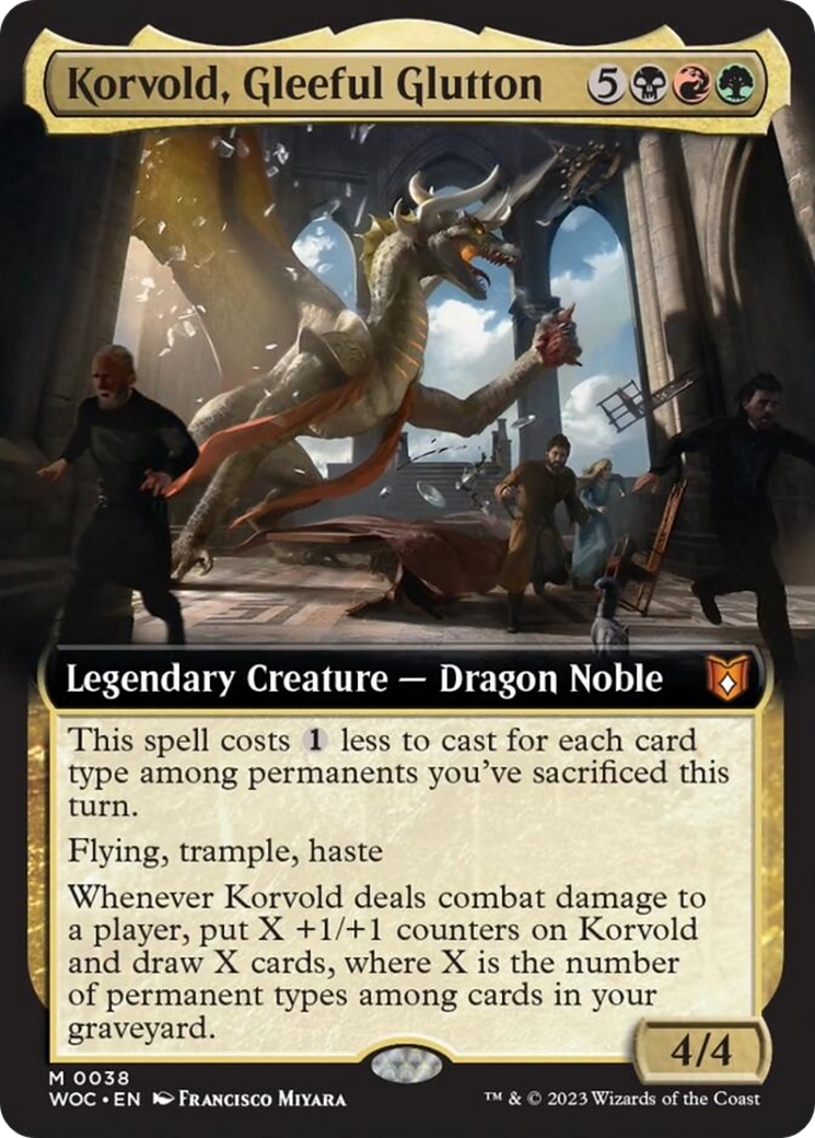 Korvold, Gleeful Glutton (Extended Art) [Wilds of Eldraine Commander] | Tabernacle Games