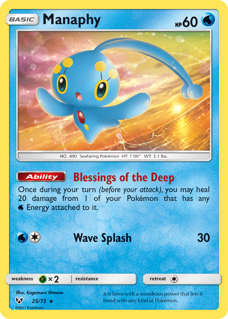 Manaphy (25/73) [Sun & Moon: Shining Legends] | Tabernacle Games