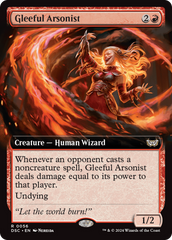 Gleeful Arsonist (Extended Art) [Duskmourn: House of Horror Commander] | Tabernacle Games