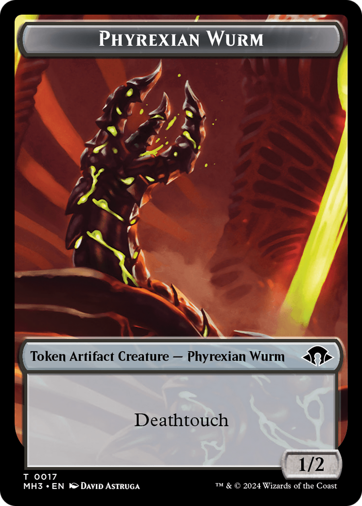 Phyrexian Wurm Token (0017) [Modern Horizons 3 Tokens] | Tabernacle Games