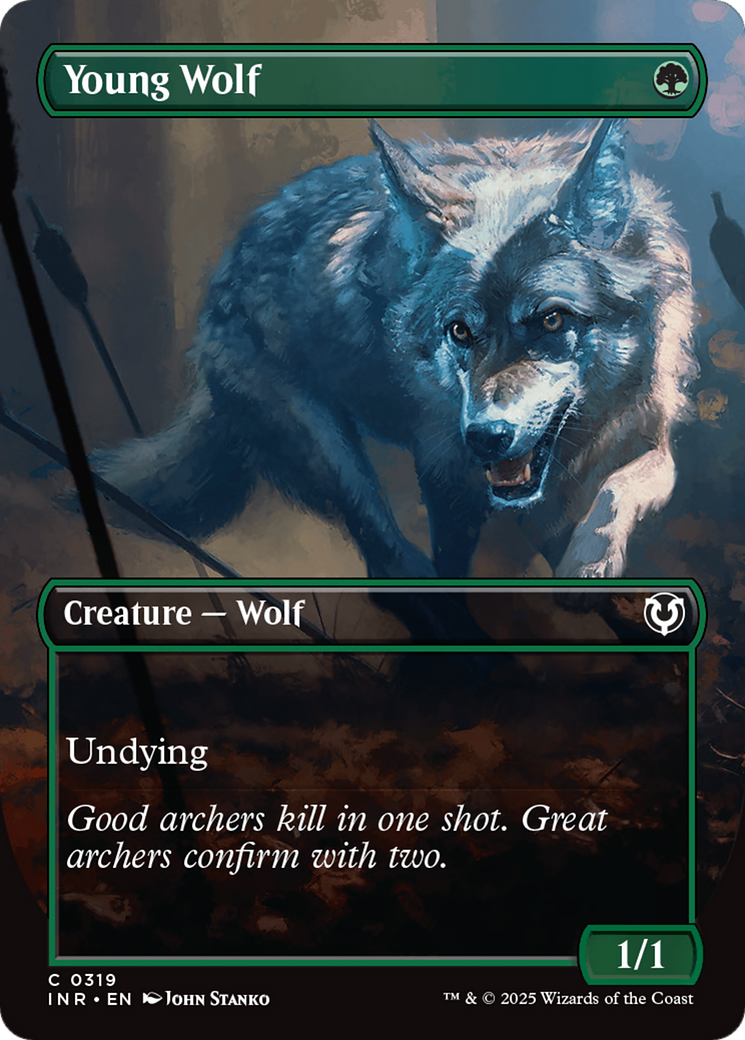 Young Wolf (Borderless) [Innistrad Remastered] | Tabernacle Games