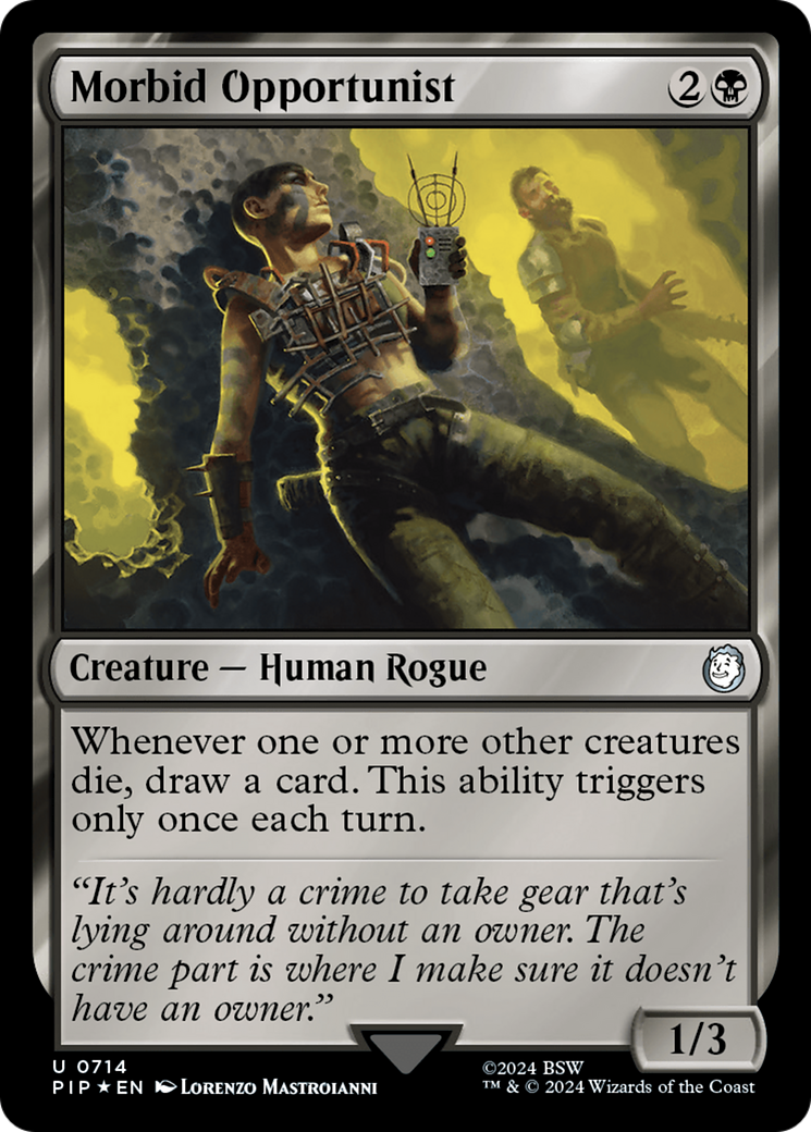 Morbid Opportunist (Surge Foil) [Fallout] | Tabernacle Games